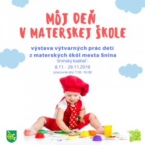 Pozvánka na výstavu “Môj deň v materskej škole” 1