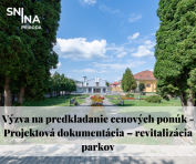 Výzva na predkladanie cenových ponúk - Projektová dokumentácia – revitalizácia parkov